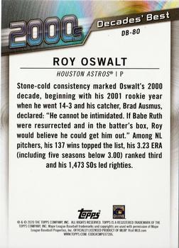 2020 Topps - Decades' Best (Series One) #DB-80 Roy Oswalt Back