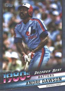 2020 Topps - Decades' Best Blue (Series One) #DB-50 Andre Dawson Front