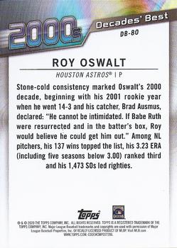 2020 Topps - Decades' Best Blue (Series One) #DB-80 Roy Oswalt Back