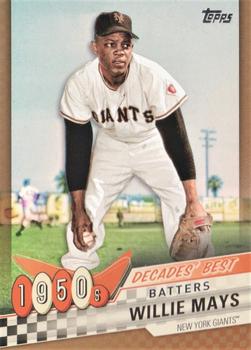 2020 Topps - Decades' Best Gold (Series One) #DB-17 Willie Mays Front