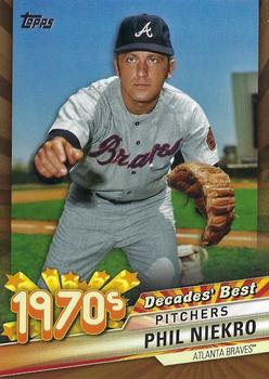 2020 Topps - Decades' Best Gold (Series One) #DB-40 Phil Niekro Front