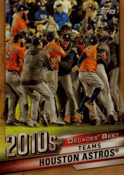 2020 Topps - Decades' Best Gold (Series One) #DB-84 Houston Astros Front