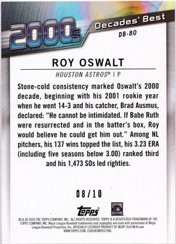 2020 Topps - Decades' Best Red (Series One) #DB-80 Roy Oswalt Back