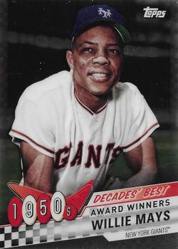 2020 Topps - Decades' Best Chrome (Series One) #DBC-1 Willie Mays Front