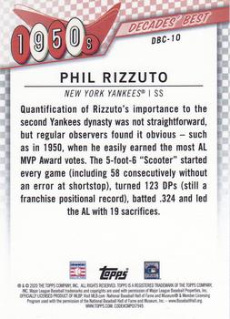 2020 Topps - Decades' Best Chrome (Series One) #DBC-10 Phil Rizzuto Back
