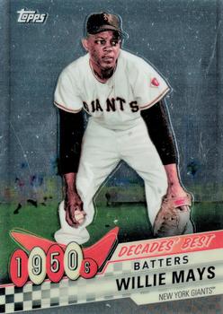 2020 Topps - Decades' Best Chrome (Series One) #DBC-17 Willie Mays Front