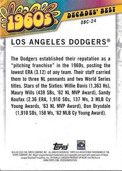 2020 Topps - Decades' Best Chrome (Series One) #DBC-24 Los Angeles Dodgers Back