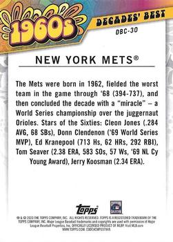 2020 Topps - Decades' Best Chrome (Series One) #DBC-30 New York Mets Back