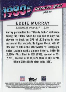 2020 Topps - Decades' Best Chrome (Series One) #DBC-46 Eddie Murray Back