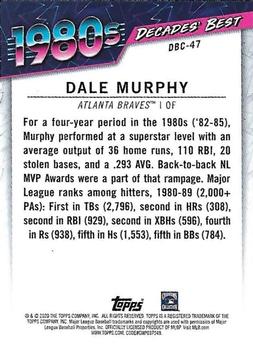 2020 Topps - Decades' Best Chrome (Series One) #DBC-47 Dale Murphy Back