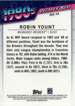 2020 Topps - Decades' Best Chrome (Series One) #DBC-49 Robin Yount Back