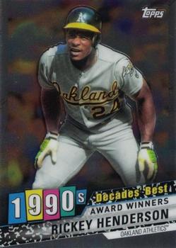 2020 Topps - Decades' Best Chrome (Series One) #DBC-63 Rickey Henderson Front