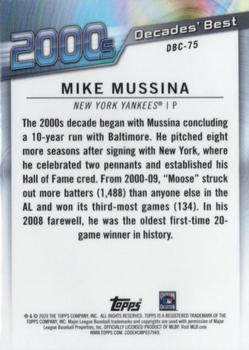 2020 Topps - Decades' Best Chrome (Series One) #DBC-75 Mike Mussina Back