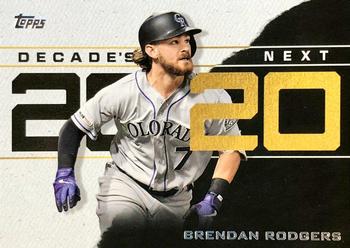 2020 Topps - Decade's Next #DN-8 Brendan Rodgers Front