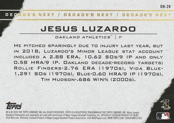2020 Topps - Decade's Next #DN-28 Jesus Luzardo Back