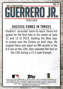 2020 Topps - Player Highlights Vladimir Guerrero Jr. #VGJ-14 Vladimir Guerrero Jr. Back