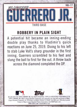 2020 Topps - Player Highlights Vladimir Guerrero Jr. #VGJ-17 Vladimir Guerrero Jr. Back