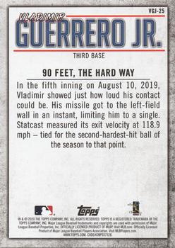 2020 Topps - Player Highlights Vladimir Guerrero Jr. #VGJ-25 Vladimir Guerrero Jr. Back