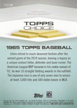 2020 Topps - Topps Choice #TC-9 Ichiro Back