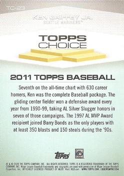 2020 Topps - Topps Choice #TC-23 Ken Griffey Jr. Back