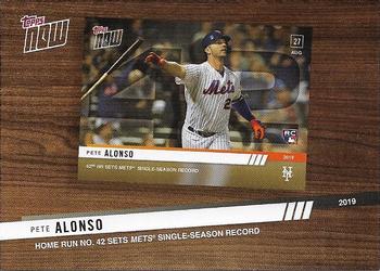 2020 Topps - Topps Now Review 2019 #TNR-9 Pete Alonso Front