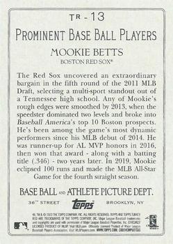 2020 Topps - Turkey Red 2020 (Series 1) #TR-13 Mookie Betts Back