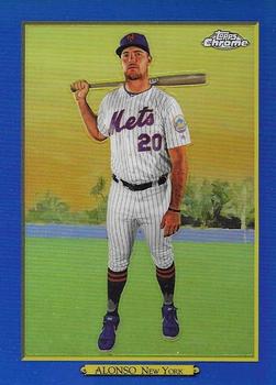 2020 Topps - Turkey Red 2020 Chrome Blue Refractor (Series 1) #TRC-63 Pete Alonso Front