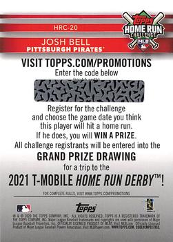 2020 Topps - Home Run Challenge (Series One) #HRC-20 Josh Bell Back