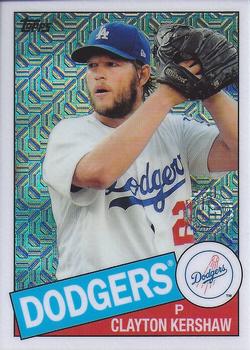 2020 Topps - 1985 Topps Baseball 35th Anniversary Chrome Silver Pack (Series One) #85C-18 Clayton Kershaw Front