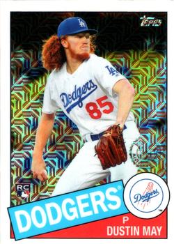 2020 Topps - 1985 Topps Baseball 35th Anniversary Chrome Silver Pack (Series One) #85C-19 Dustin May Front
