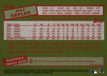 2020 Topps - 1985 Topps Baseball 35th Anniversary Chrome Silver Pack (Series One) #85C-23 Max Kepler Back