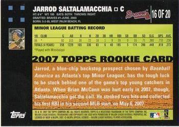 2007 Topps - Rookies #16 Jarrod Saltalamacchia Back