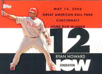 2007 Topps - Generation Now #GN12 Ryan Howard Front