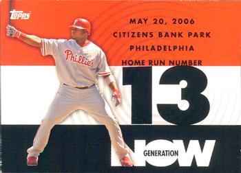 2007 Topps - Generation Now #GN13 Ryan Howard Front