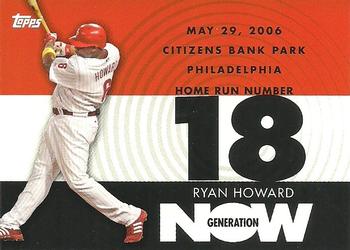 2007 Topps - Generation Now #GN18 Ryan Howard Front