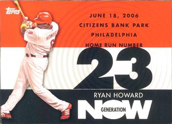 2007 Topps - Generation Now #GN23 Ryan Howard Front