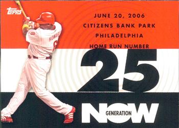 2007 Topps - Generation Now #GN25 Ryan Howard Front