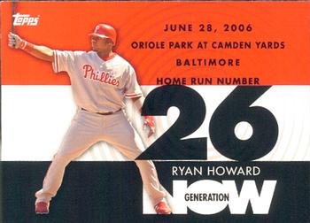 2007 Topps - Generation Now #GN26 Ryan Howard Front