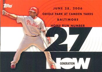 2007 Topps - Generation Now #GN27 Ryan Howard Front