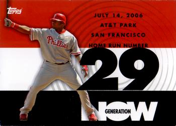 2007 Topps - Generation Now #GN29 Ryan Howard Front