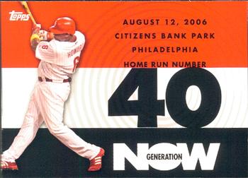 2007 Topps - Generation Now #GN40 Ryan Howard Front