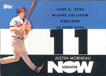 2007 Topps - Generation Now #GN127 Justin Morneau Front