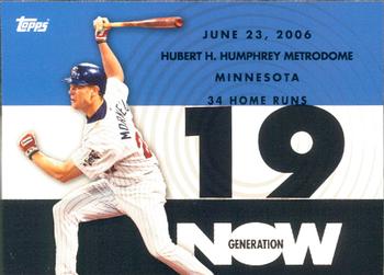 2007 Topps - Generation Now #GN135 Justin Morneau Front