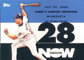2007 Topps - Generation Now #GN144 Justin Morneau Front