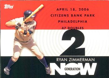 2007 Topps - Generation Now #GN220 Ryan Zimmerman Front