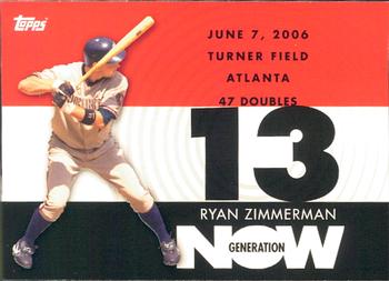 2007 Topps - Generation Now #GN231 Ryan Zimmerman Front