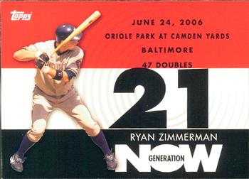 2007 Topps - Generation Now #GN239 Ryan Zimmerman Front