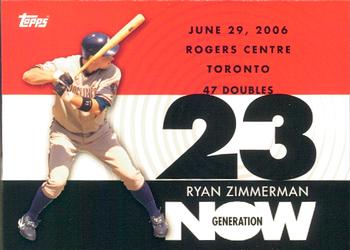 2007 Topps - Generation Now #GN241 Ryan Zimmerman Front