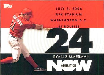 2007 Topps - Generation Now #GN242 Ryan Zimmerman Front