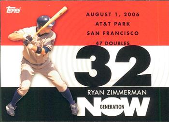 2007 Topps - Generation Now #GN250 Ryan Zimmerman Front